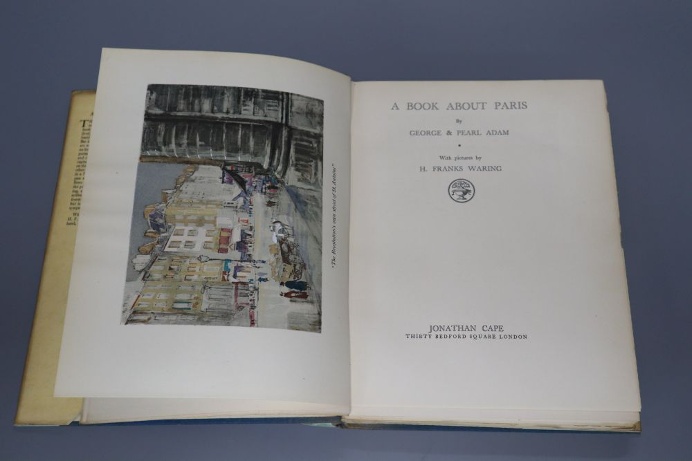 George and Pearl Adam - A Book about Paris, illustrated by H. Franks Waring, 1st edition, 1927